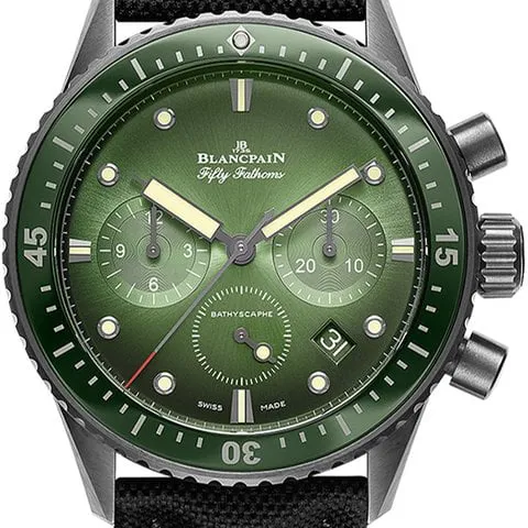 Blancpain Fifty Fathoms Bathyscaphe Chronographe Flyback 5200-0153-B52A 43mm Black ceramic Green