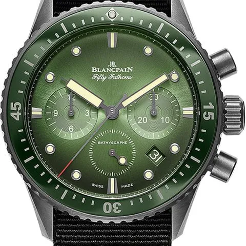 Blancpain Fifty Fathoms 5200-0153-NABA 43mm Black ceramic Green