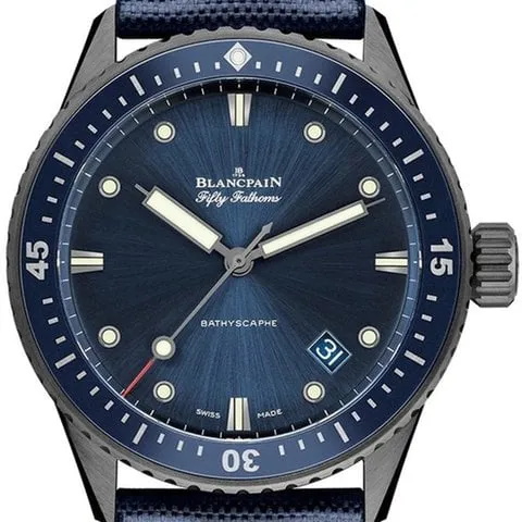 Blancpain Fifty Fathoms Bathyscaphe 5000-0240-052A 43mm Ceramic Blue