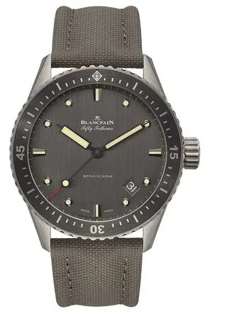 Blancpain Fifty Fathoms Bathyscaphe 5000-1210-G52A 43mm Titanium Anthracite