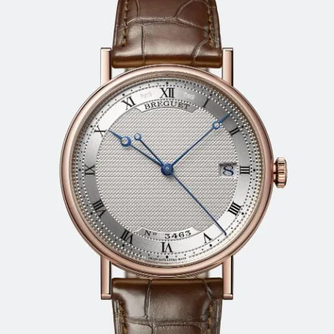 Breguet Classique 5177BR/15/9V6 38mm Rose gold Silver