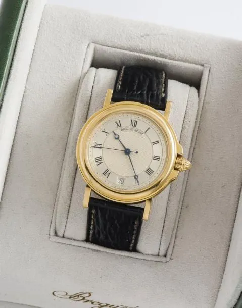 Breguet Marine 3400SA 35.5mm Yellow gold Silver