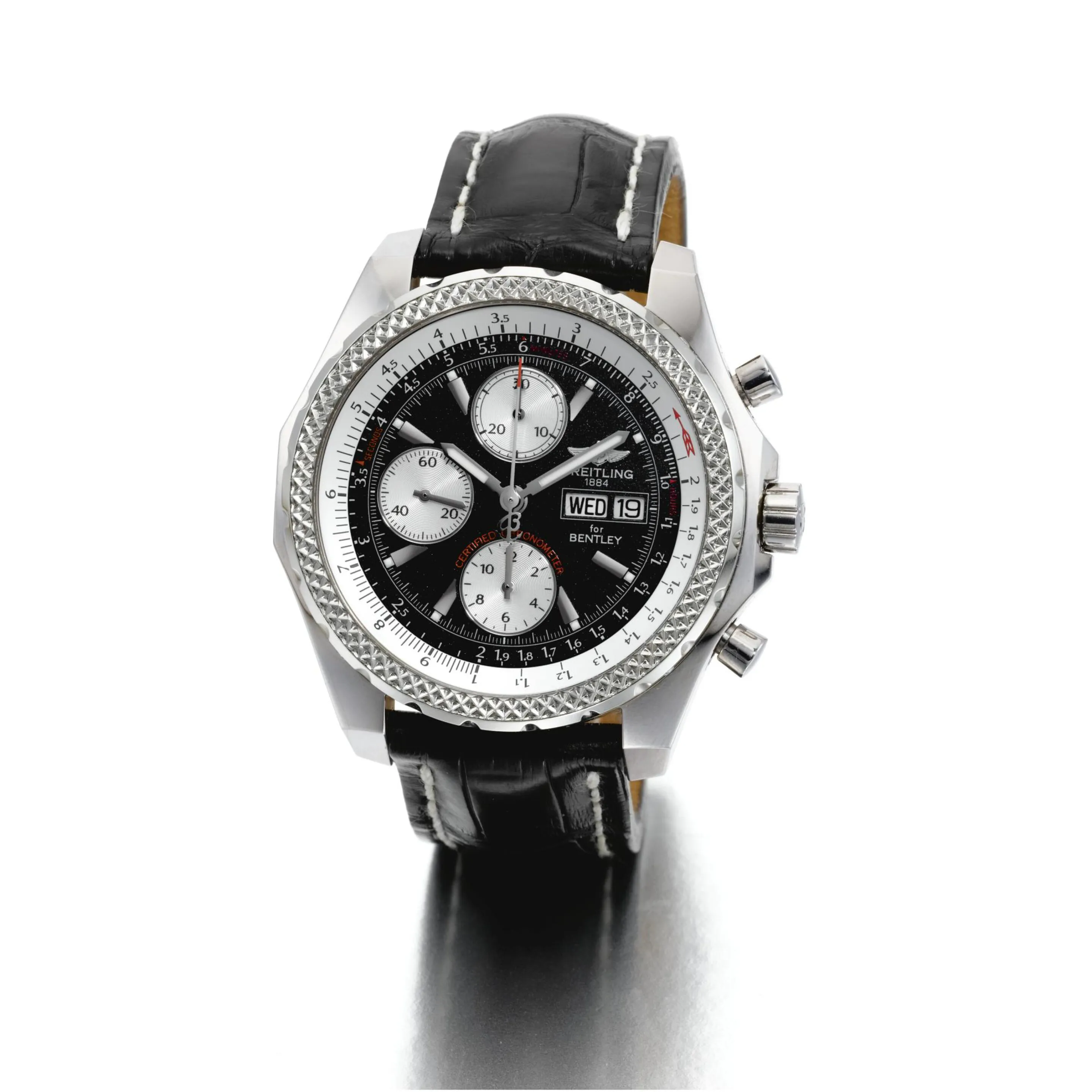 Breitling Bentley GT J13362 46mm White gold Blue