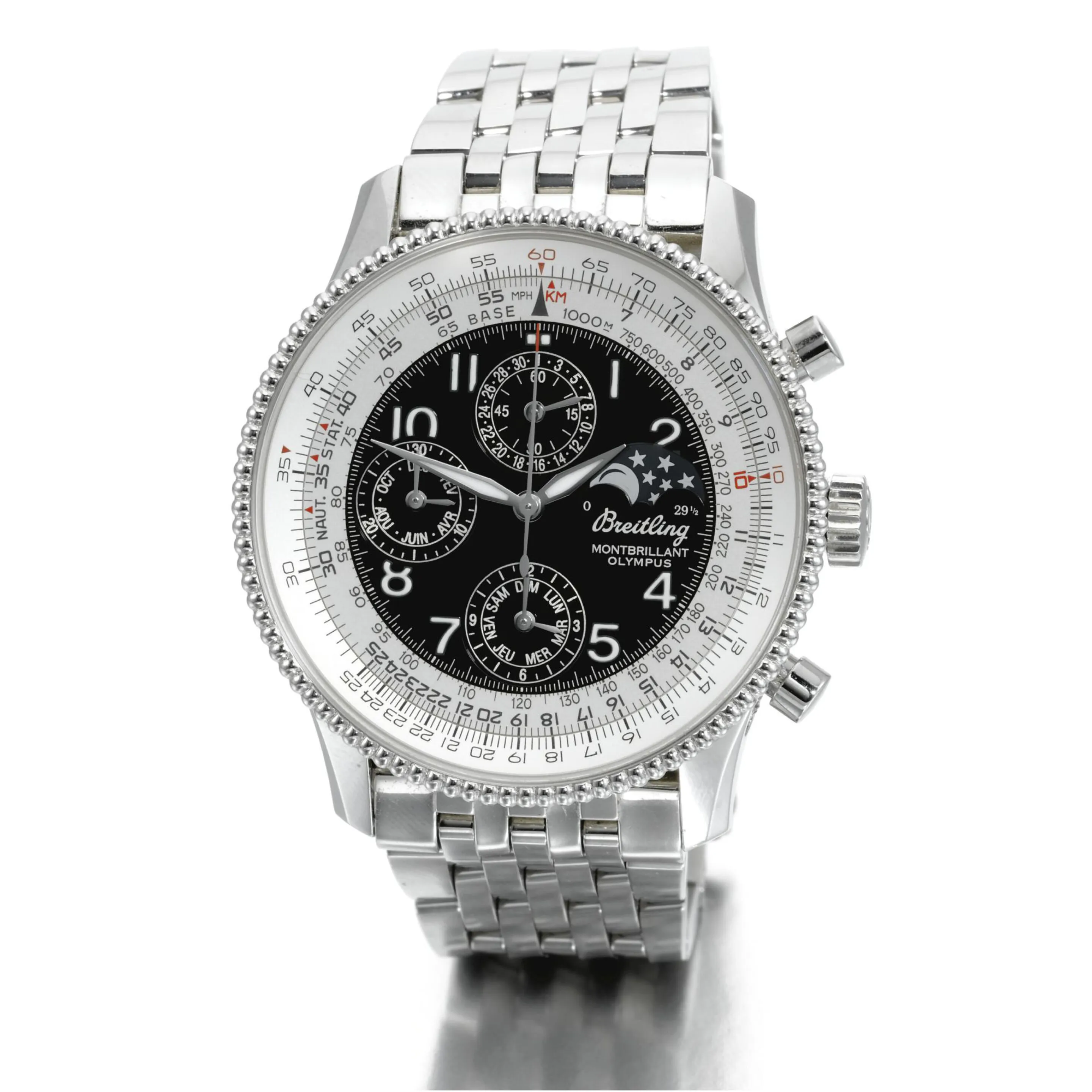 Breitling Montbrillant 42mm Stainless steel Black