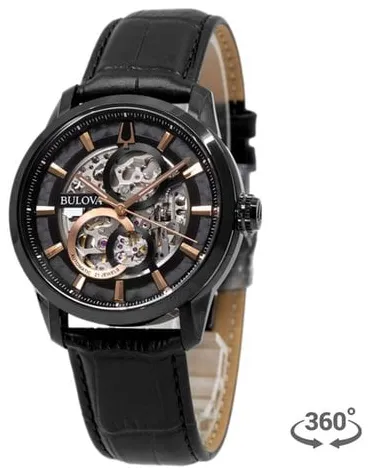 Bulova 98A283 43mm Stainless steel Black