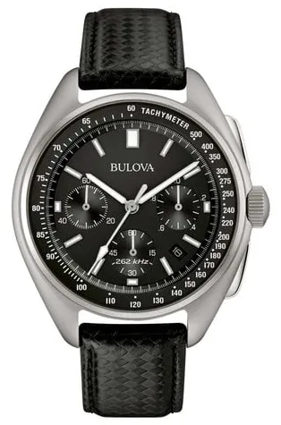 Bulova Lunar Pilot 96B251 45mm Stainless steel Black