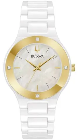 Bulova 98R292 34.5mm Ceramic Mother-of-pearl