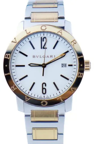 Bulgari Bulgari BB 41 SPG 41mm Yellow gold and Stainless steel White