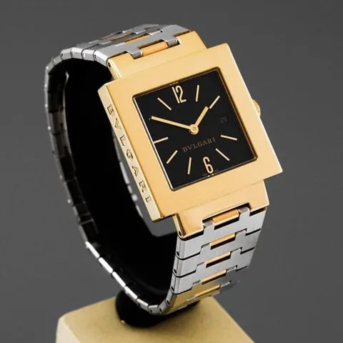 Bulgari Quadrato SQ 29 G 29mm Yellow gold Black