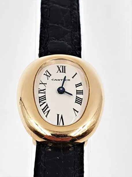 Cartier 1960 17mm Yellow gold Cream 1