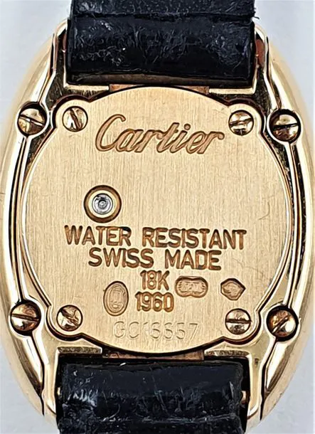 Cartier 1960 17mm Yellow gold Cream 3