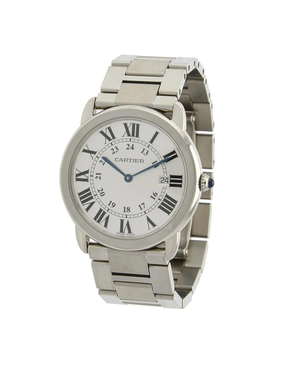 Cartier Ronde Solo 2934 35mm Stainless steel White