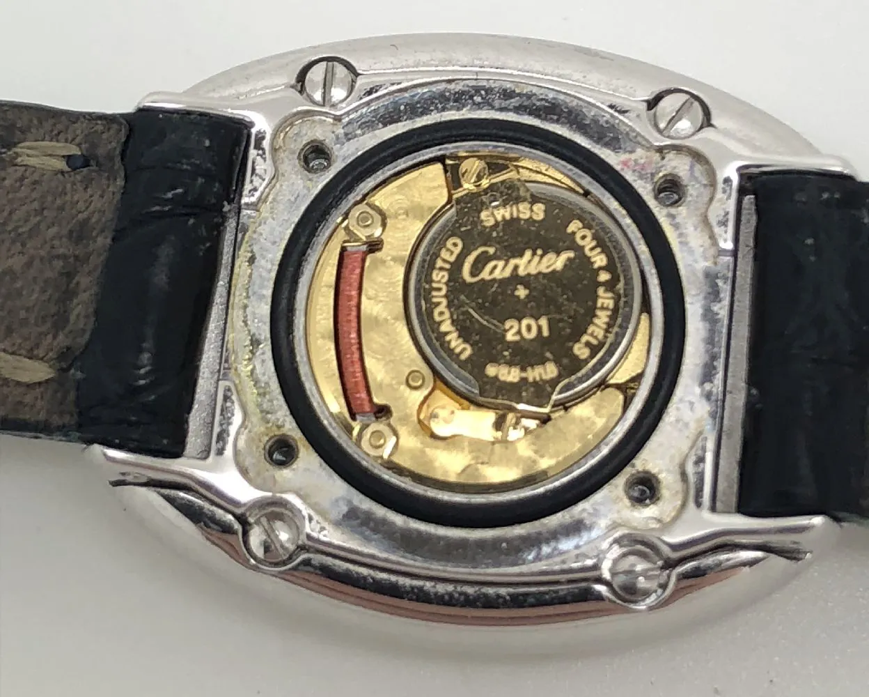 Cartier Baignoire 2369 18mm White gold Silver 1