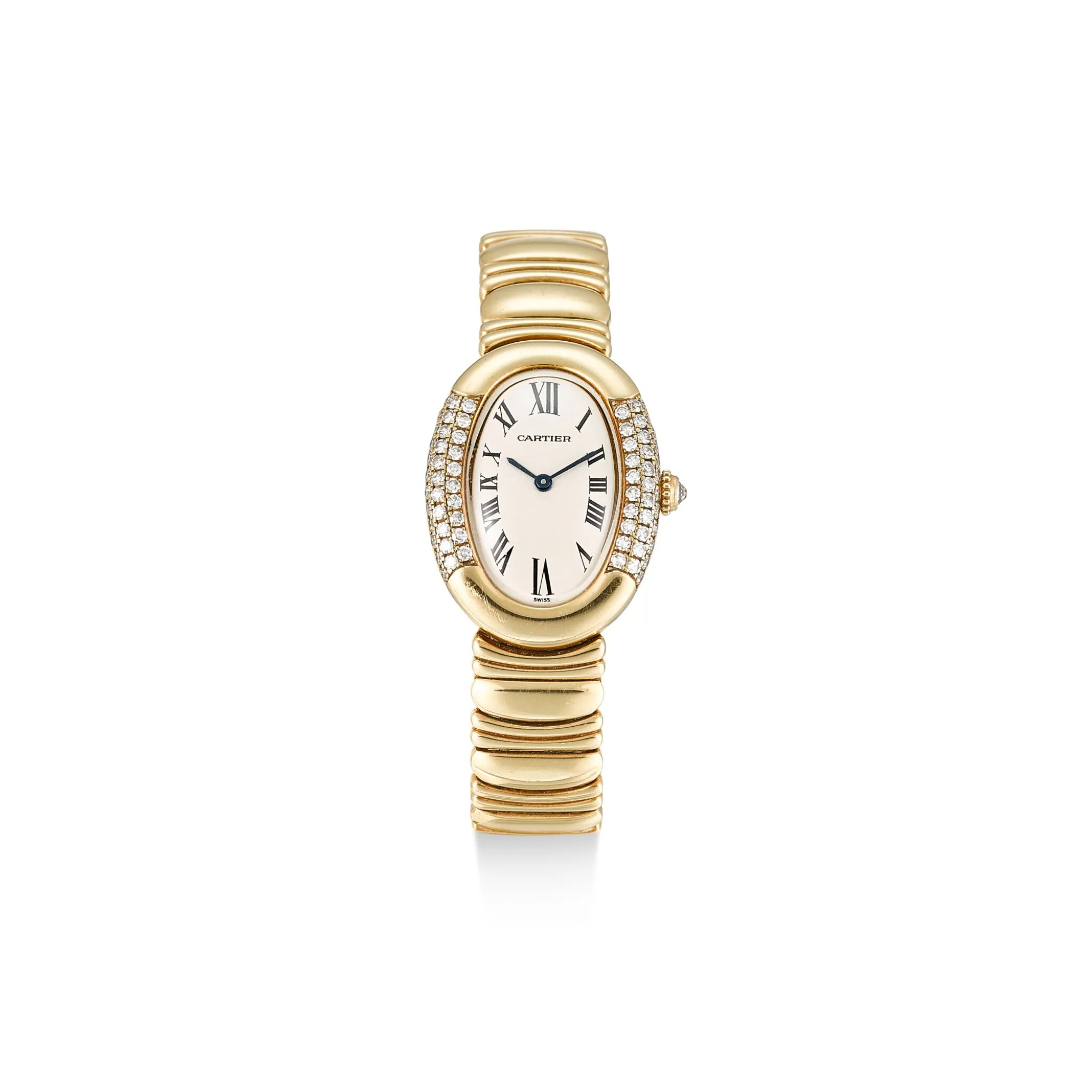 Cartier Baignoire 8057912 22mm Yellow gold Silver