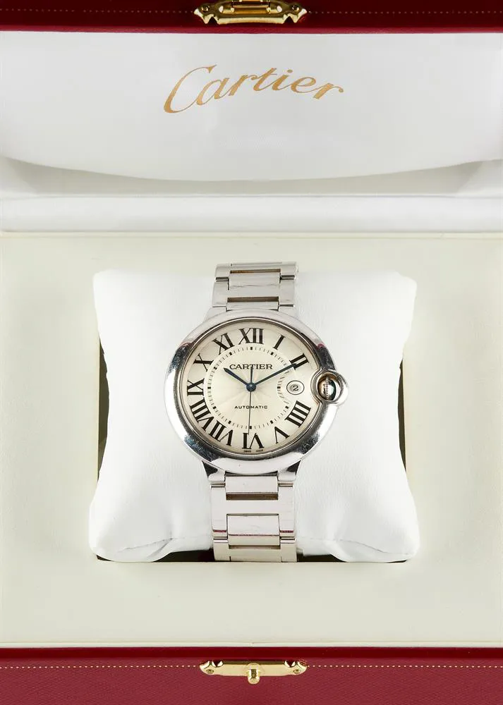 Cartier Ballon Bleu de Cartier 3000 42mm White gold Silver