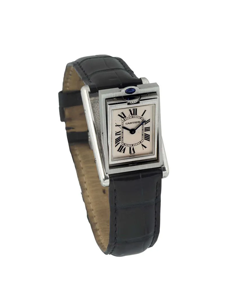 Cartier Cabriolet Reversible 2405 23mm Stainless steel White