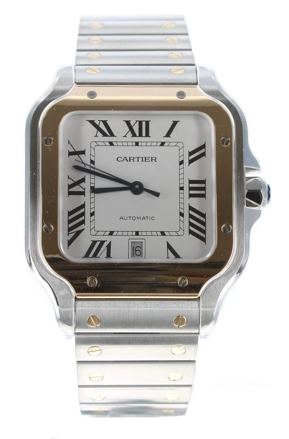 Cartier Santos W2SA0006 41mm Yellow gold and Stainless steel Silver