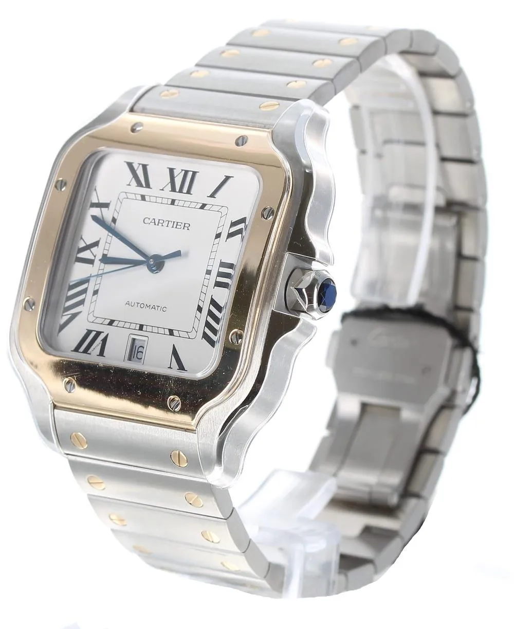 Cartier Santos W2SA0006 41mm Yellow gold and Stainless steel Silver 2