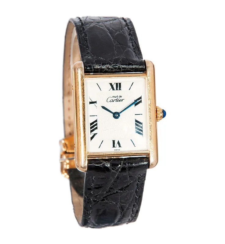 Cartier Tank 1615 30mm Silver and Stainless steel White