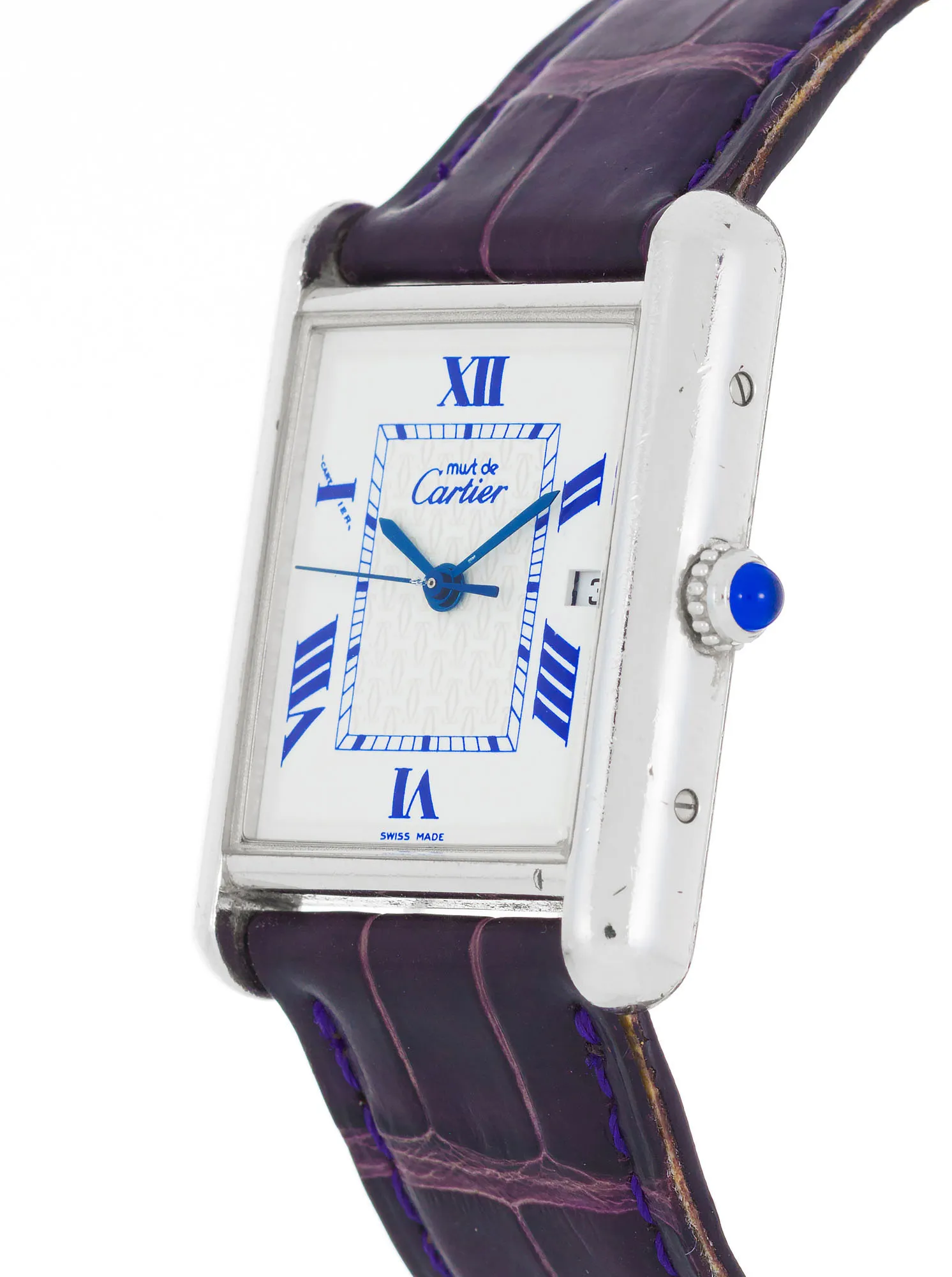 Cartier Tank 2414 24mm Stainless steel White 2