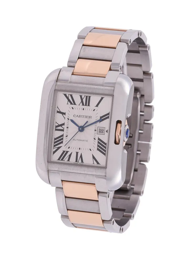 Cartier W5310037 30mm Stainless steel Engine-turn grey