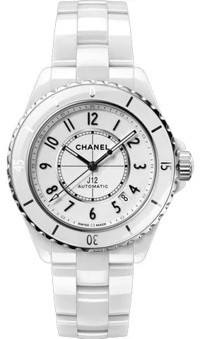 Chanel J12 H5700 125mm White ceramic White