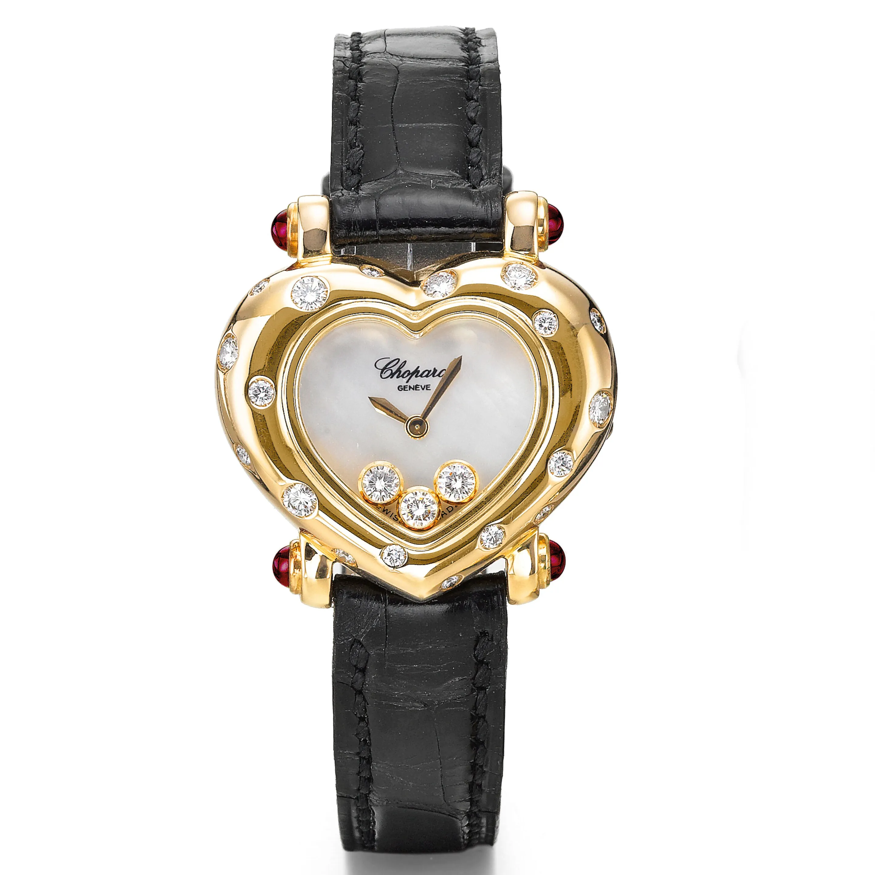 Chopard Happy Diamonds 30mm Yellow gold Mother-of-pearl