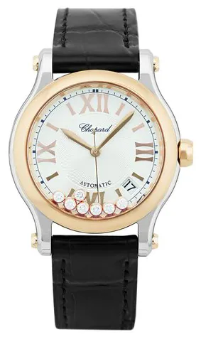 Chopard Happy Sport 278559-6001 36mm Yellow gold and Stainless steel Silver