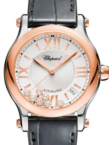 Chopard Happy Sport 278559-6001 36mm Yellow gold and Stainless steel Silver