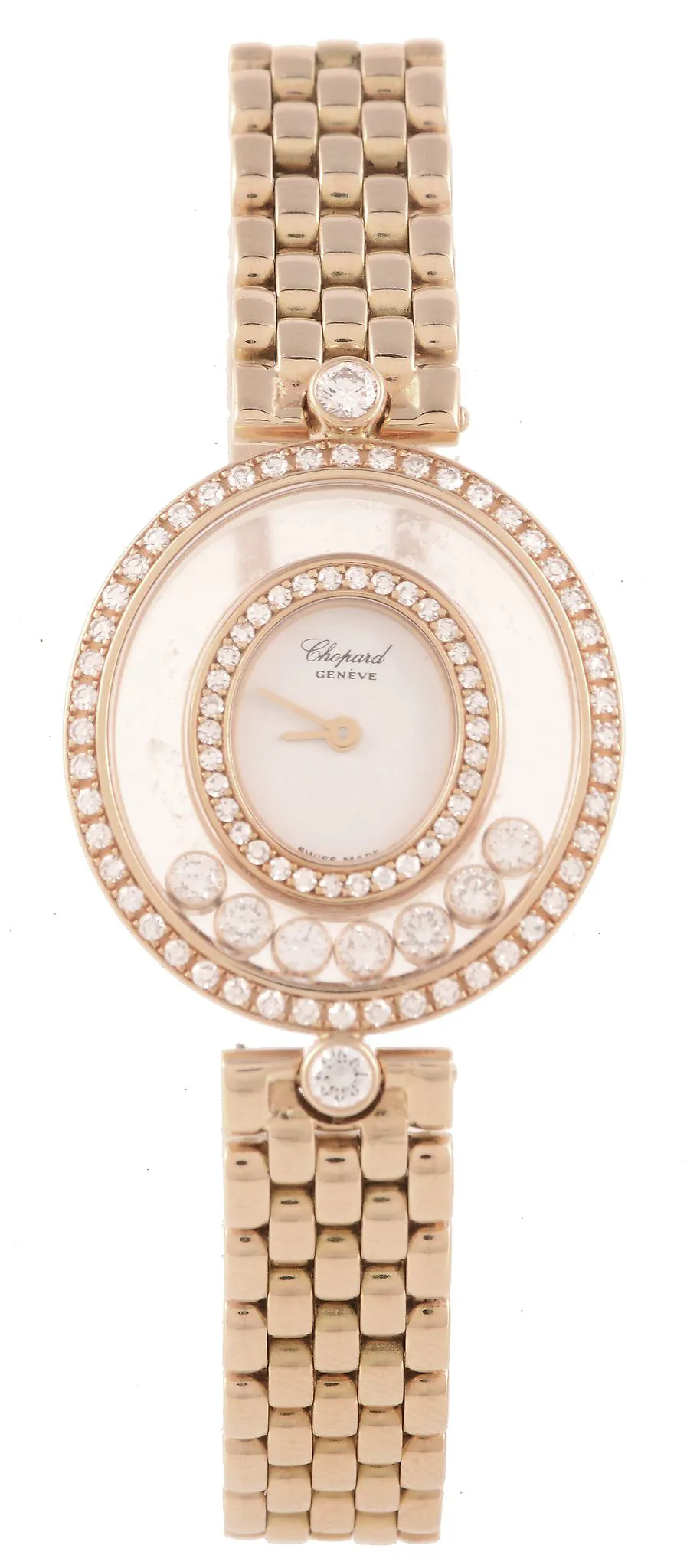 Chopard Happy Diamond 17mm Yellow gold White