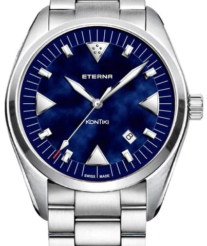 Eterna Kontiki 1220.41.81.0268 42mm Stainless steel Blue