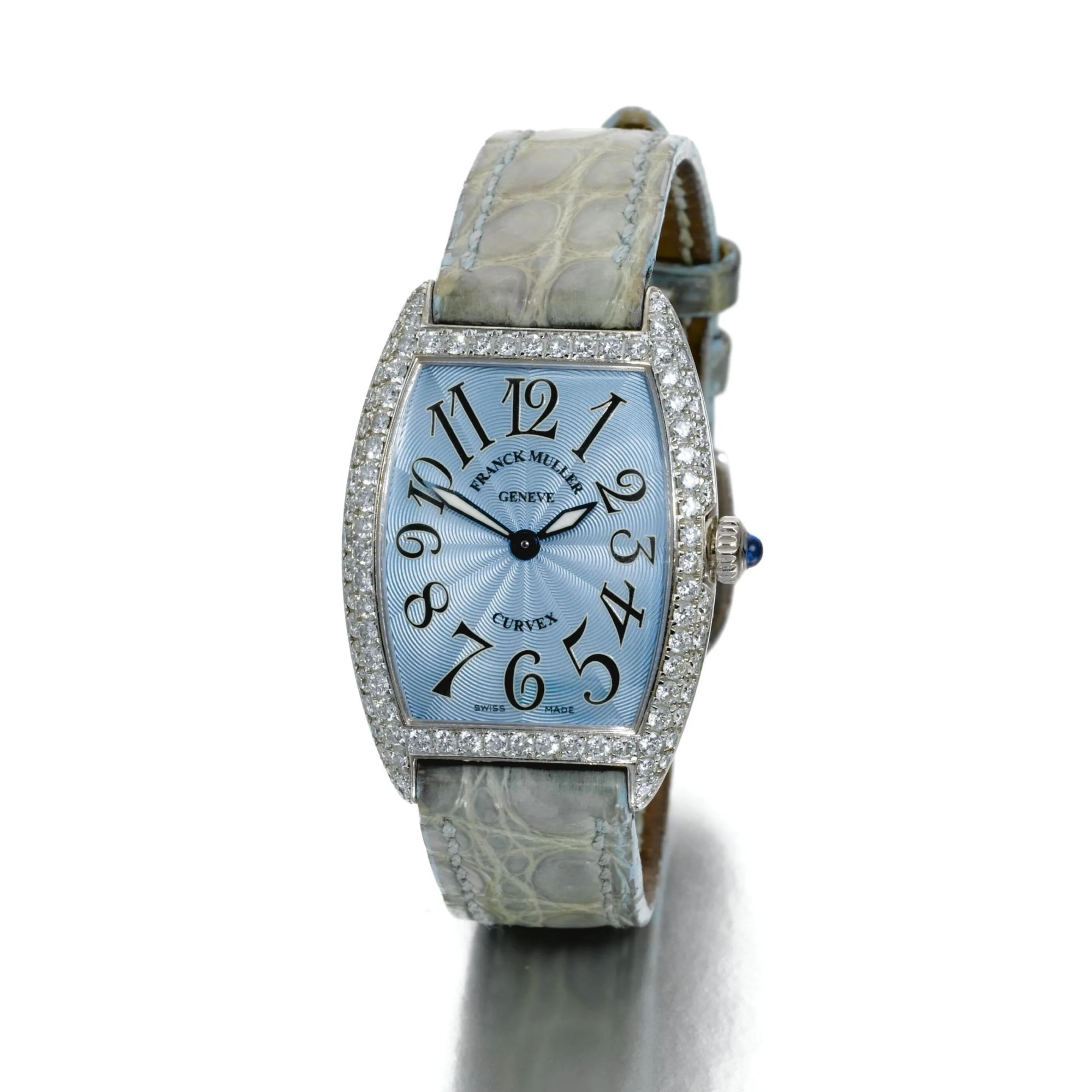 Franck Muller 1752 QZ D 35mm White gold Blue