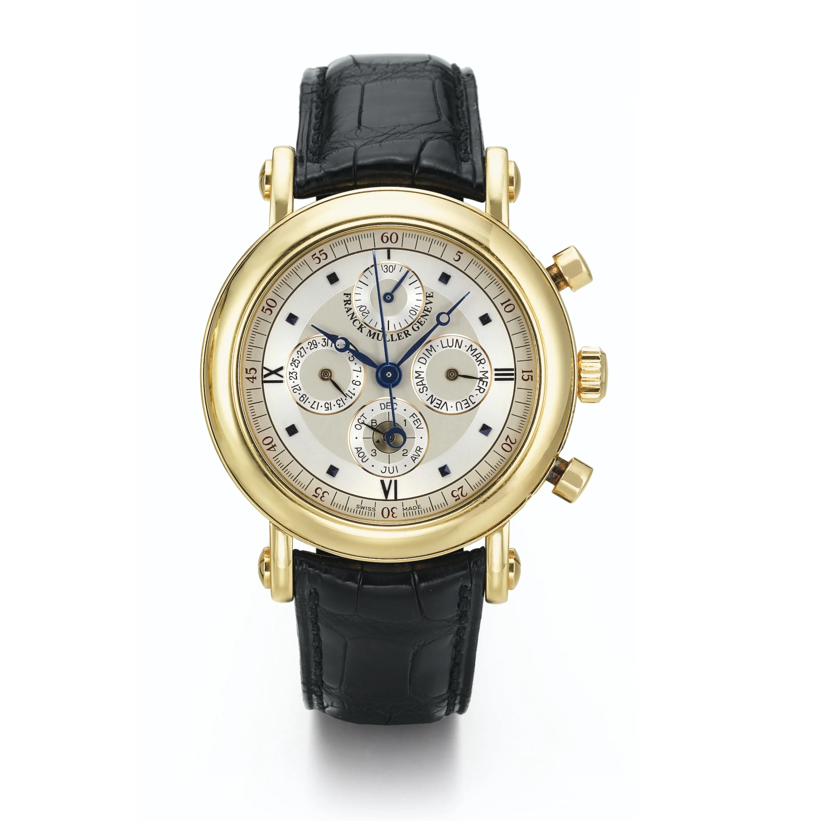 Franck Muller 7000 39mm Yellow gold Silver