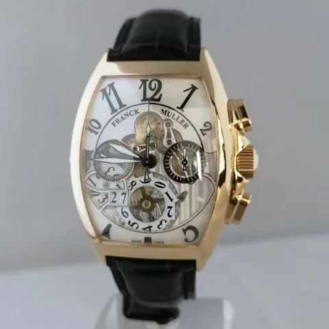 Franck Muller Cintree Curvex 8083 CC GD FO 55.5mm Rose gold Silver