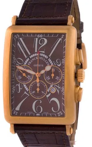 Franck Muller Long Island 1200 CC AT 33mm Rose gold Brown