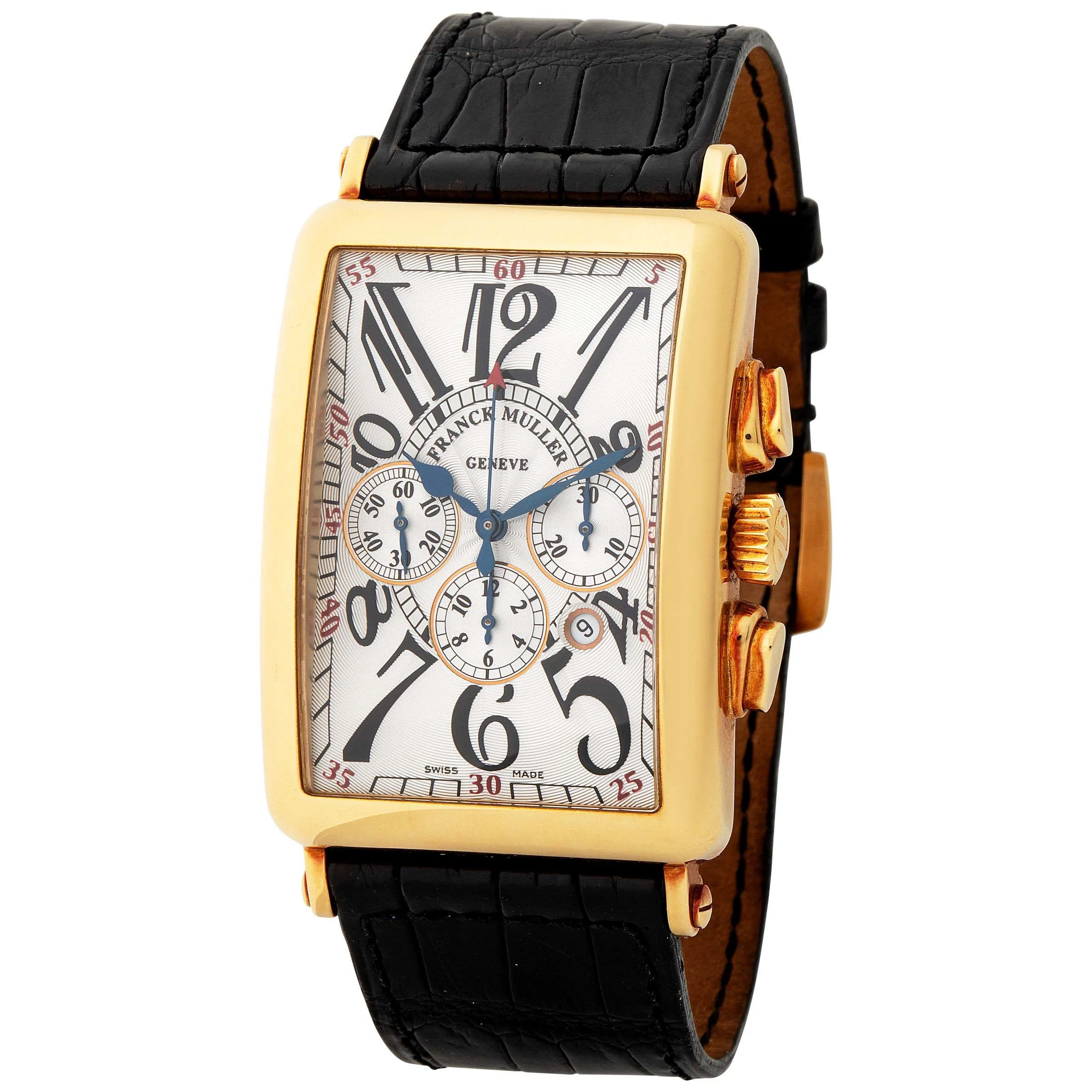 Franck Muller Long Island 1200 CC AT 35mm Yellow gold Silver