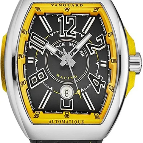 Franck Muller Vanguard 45SCRACINGBLKYL 13mm Stainless steel Black