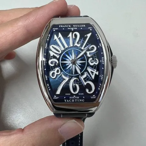 Franck Muller Vanguard V 35 SC AT FO YACHTING 35mm Stainless steel Blue