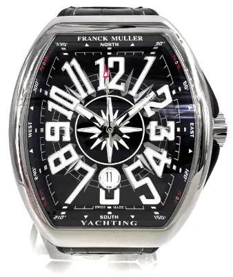 Franck Muller Vanguard V45 SC DT YACHTING Black 53.5mm Stainless steel Black