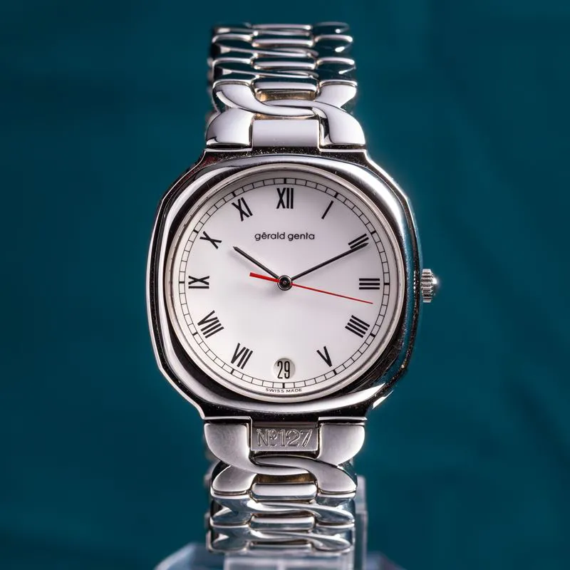 Gérald Genta Retro Stainless steel White