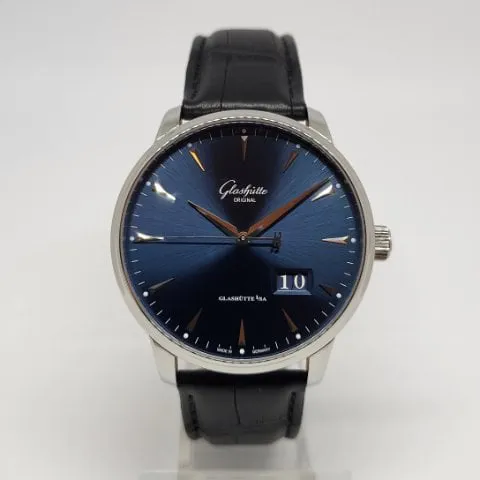 Glashütte Senator 1-36-03-04-02-30 42mm Stainless steel Blue