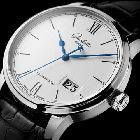 Glashütte Senator 1-36-03-01-02-61 40mm Stainless steel Silver