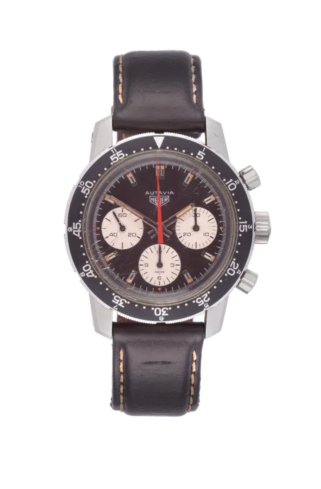 Heuer Autavia 2446C 41mm Stainless steel Black