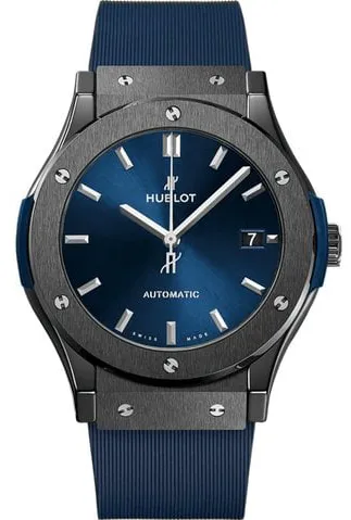 Hublot Classic Fusion 511.CM.7170.RX 45mm Black ceramic Blue