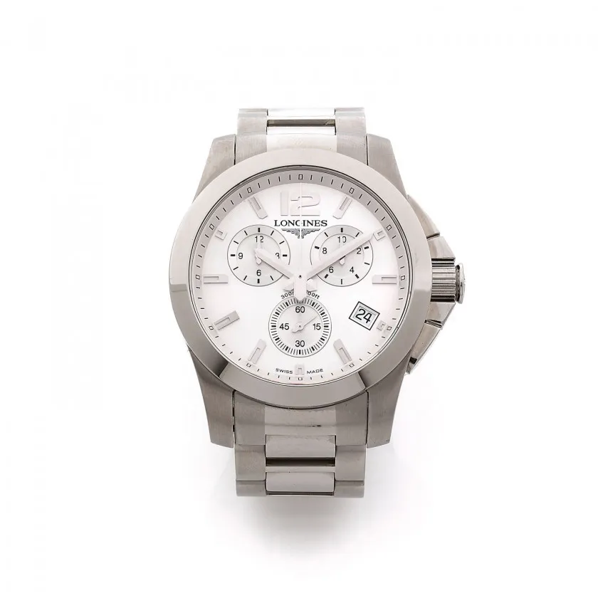 Longines Conquest L3.660.4 41mm Stainless steel White