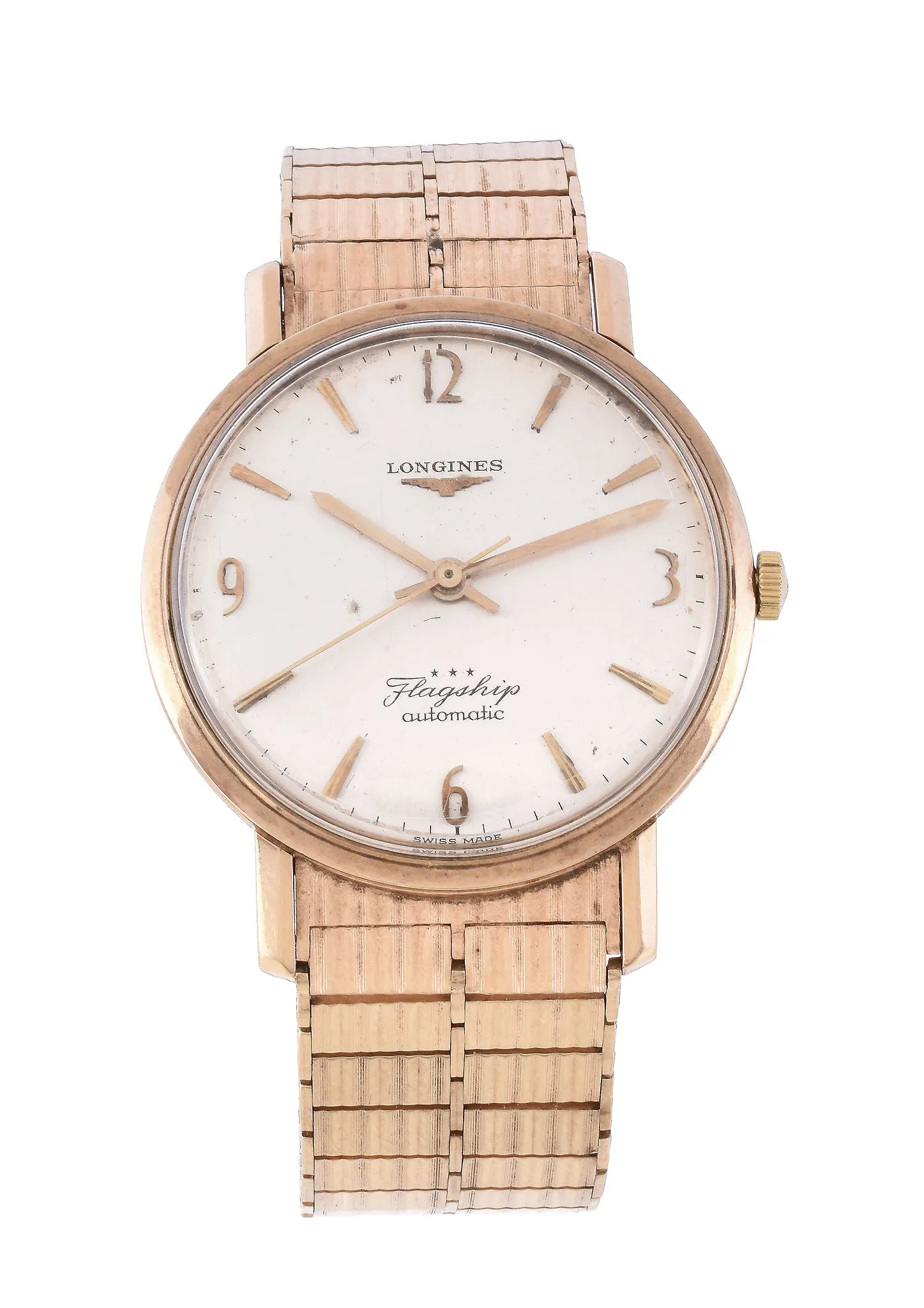 Longines Flagship 3403 35mm Yellow gold Silver