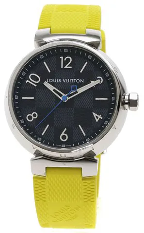 Louis Vuitton Tambour QA073 41.5mm Stainless steel Black