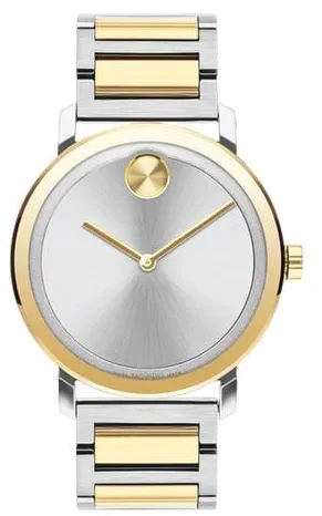 Movado Bold 3600887 40mm Gold/steel Silver