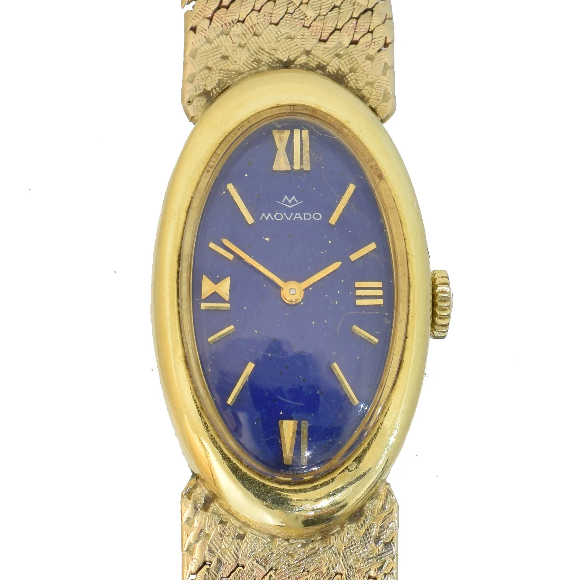 Movado TC 16mm Yellow gold Blue