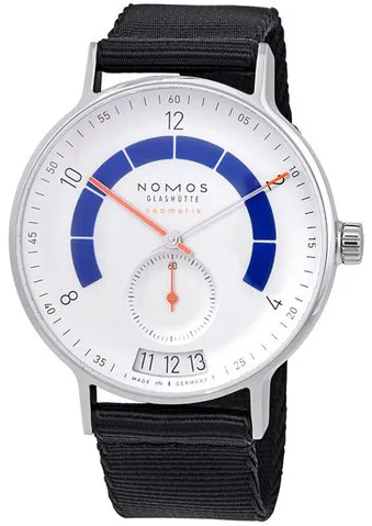 NOMOS Autobahn 1303 41mm Stainless steel White